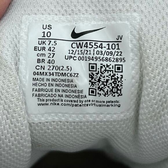 Nike Air Max SC Triple White Shoes Women's 10 White Athletic Running Sneakers - Picture 8 of 8